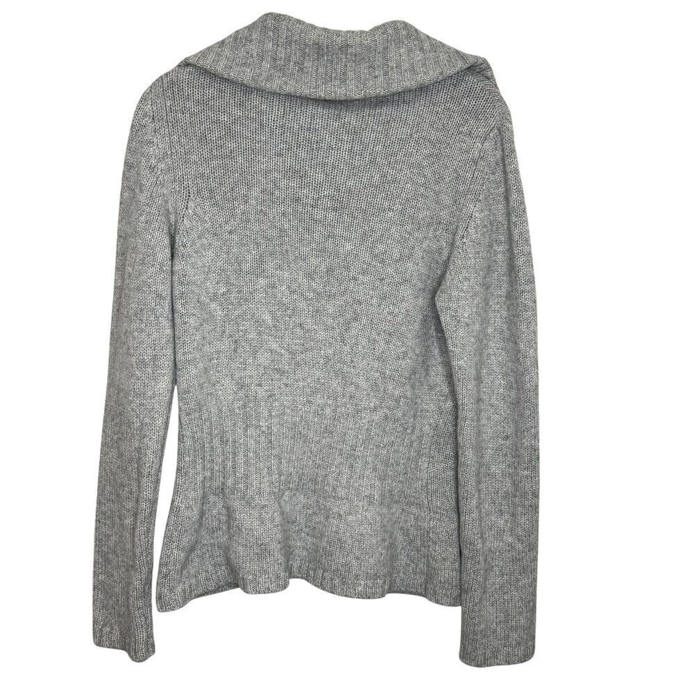 Rene Lezard Sweater Womens Small Button Front Merino Silk Cashmere Made Italy - Picture 2 of 8